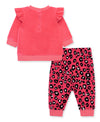 Leopard Kitty Velour Pant Set - Little Me