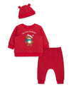 Holiday Bear Quilted Hat Set - Little Me