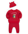 Holiday Bear Quilted Hat Set - Little Me