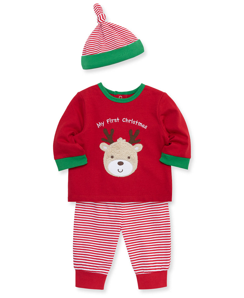 Deer Jogger & Hat Set - Little Me