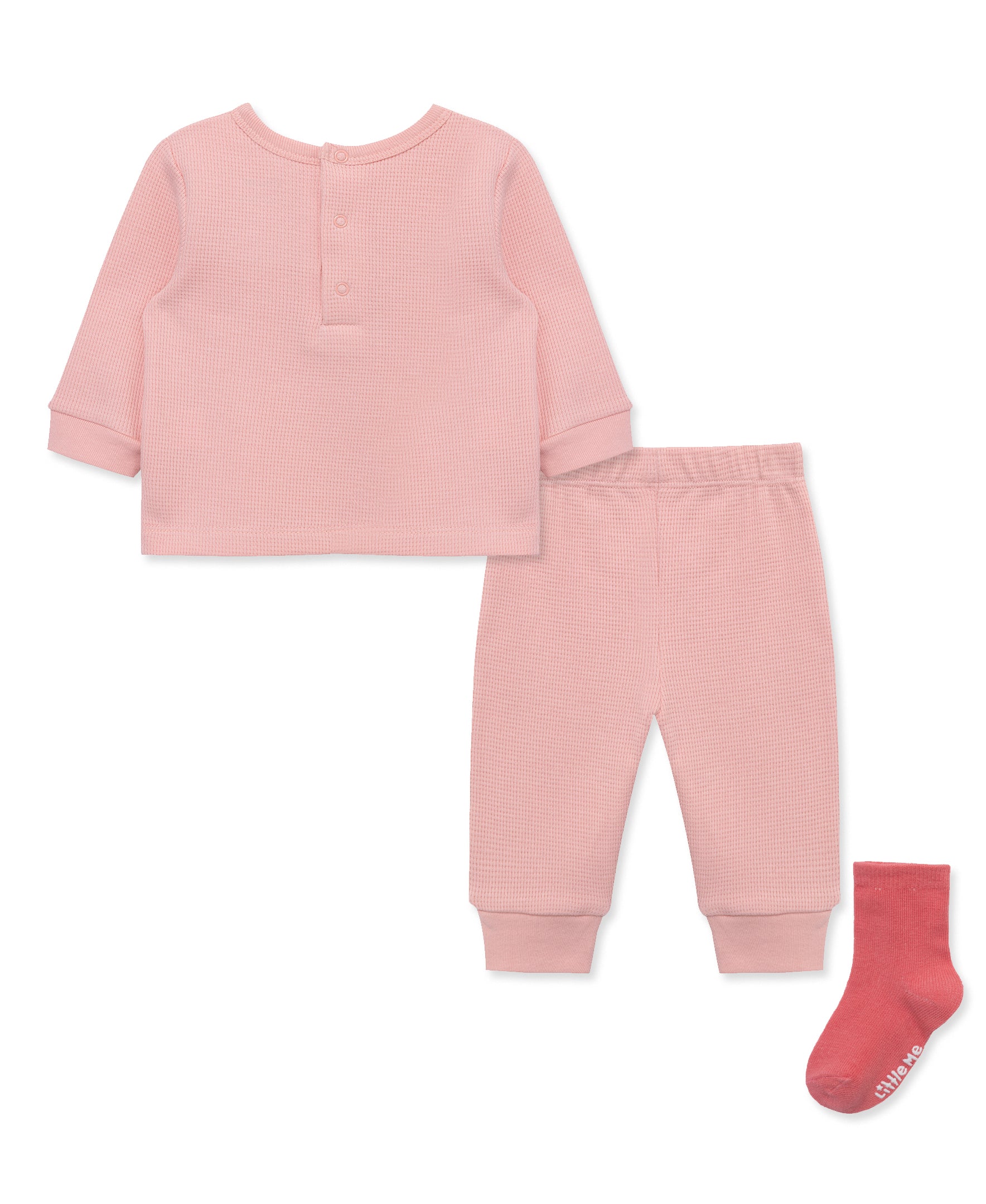 Pink Bear Jogger Set - Little Me