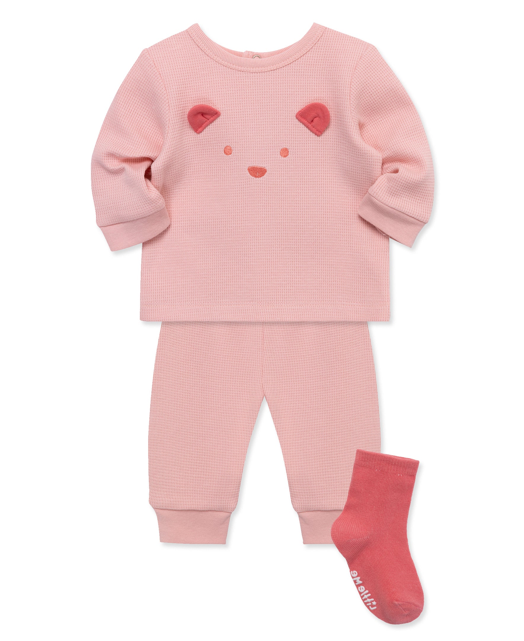 Pink Bear Jogger Set - Little Me