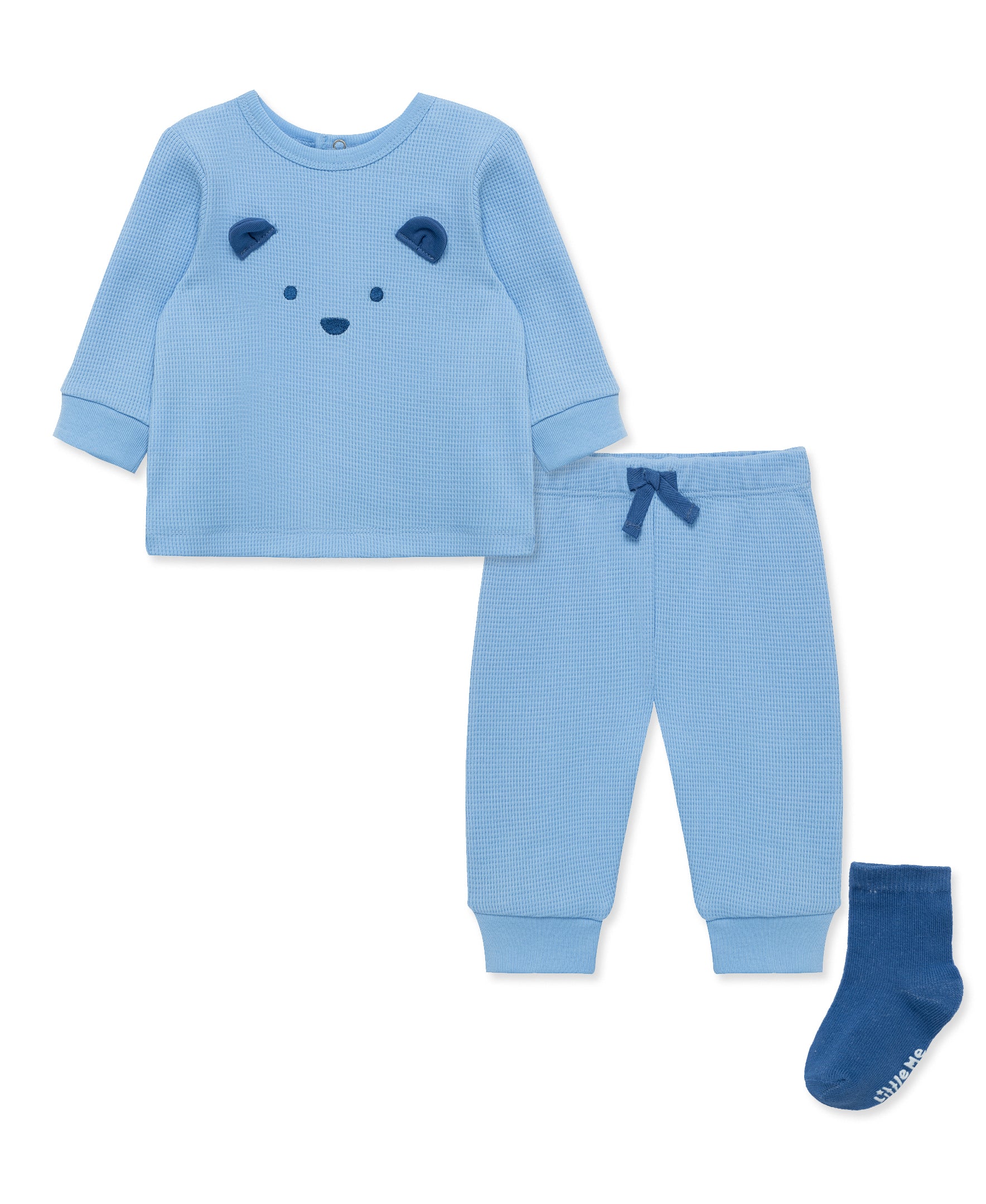 Blue Bear Jogger Set - Little Me