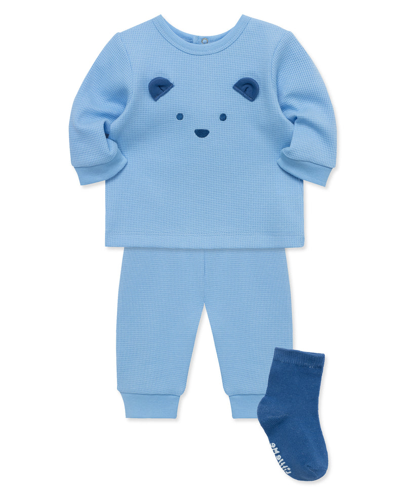 Blue Bear Jogger Set - Little Me