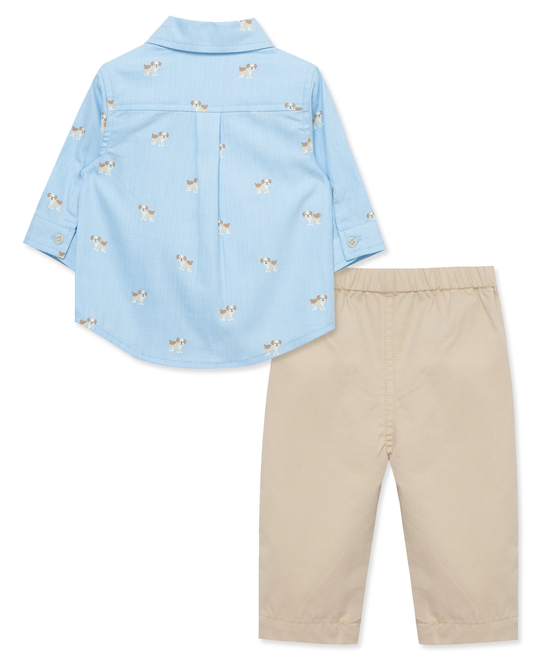 Puppies Woven Pant Set - Little Me