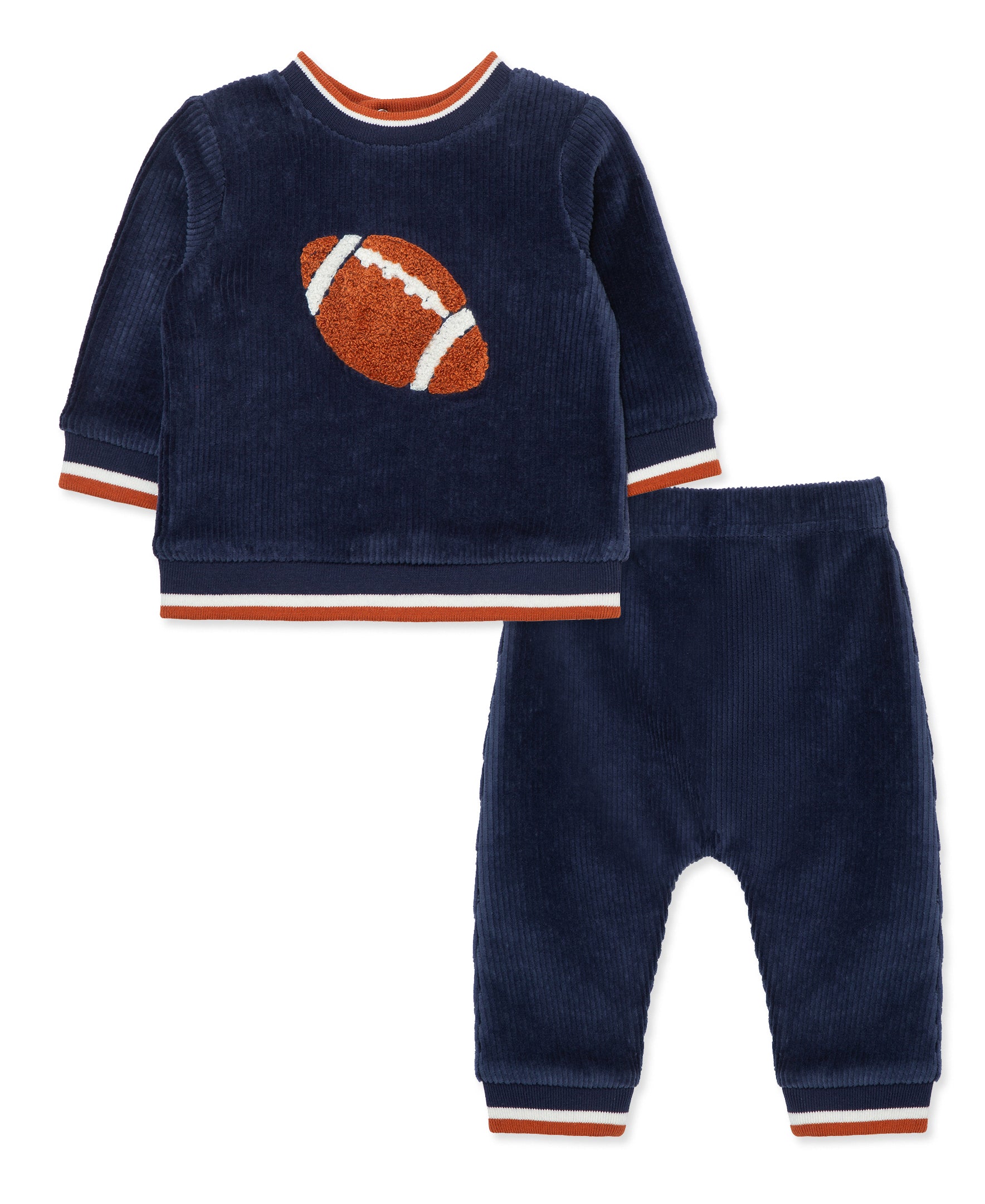 Football Star Velour Pant Set - Little Me