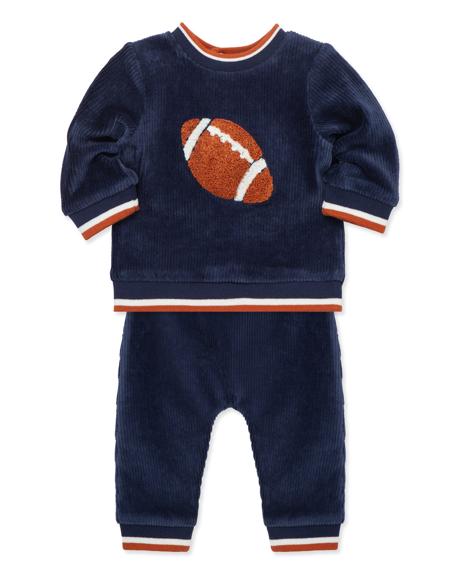 Football Star Velour Pant Set - Little Me