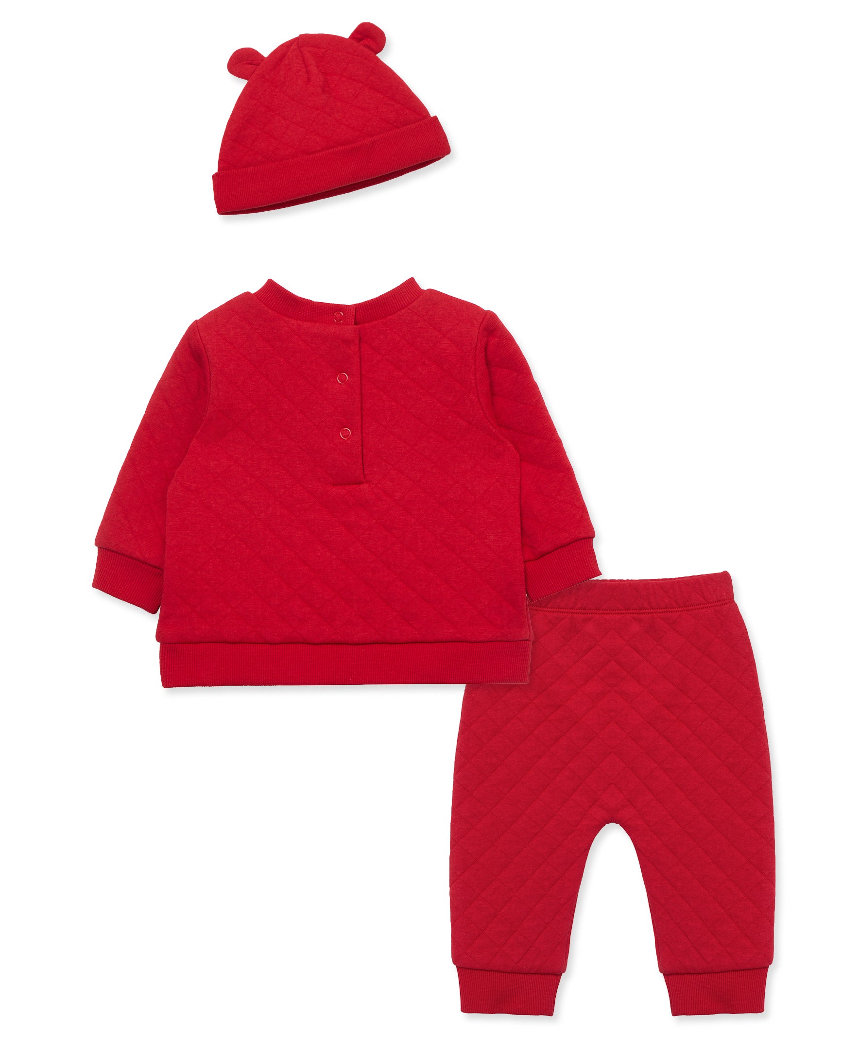 Holiday Bear Quilted Jogger Set - Little Me