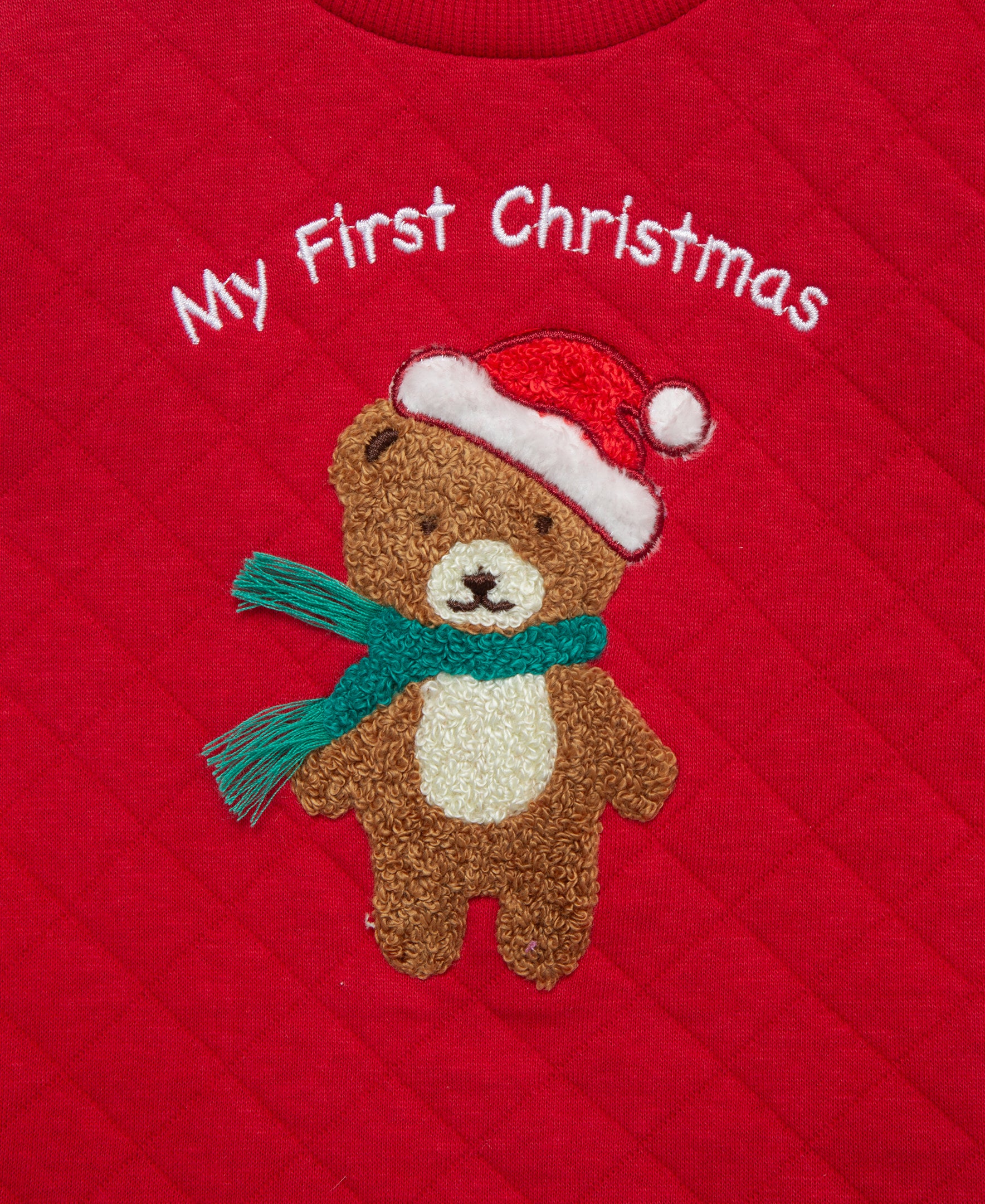 Holiday Bear Quilted Jogger Set - Little Me