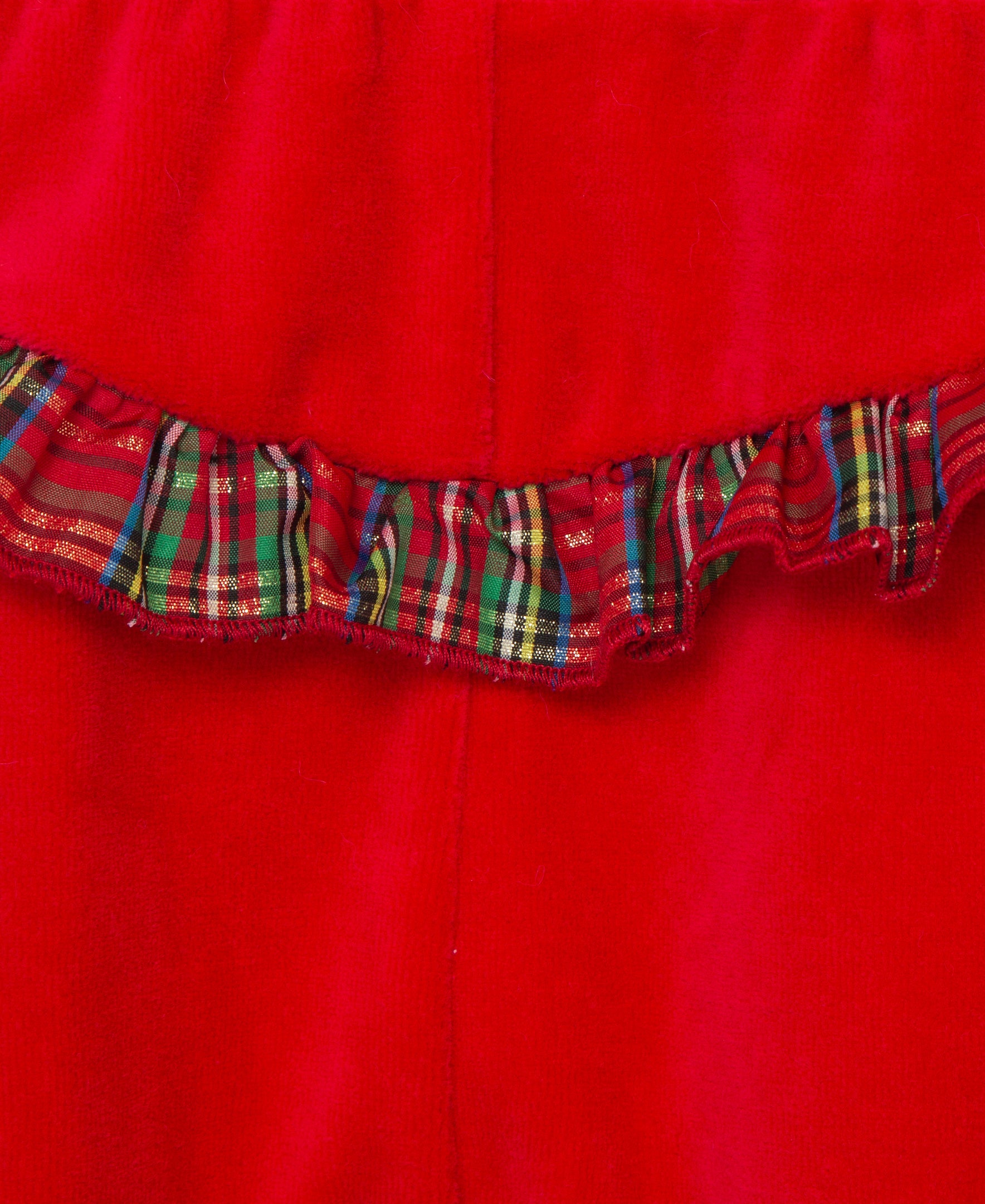 Plaid Tree Velour Pant Set - Little Me