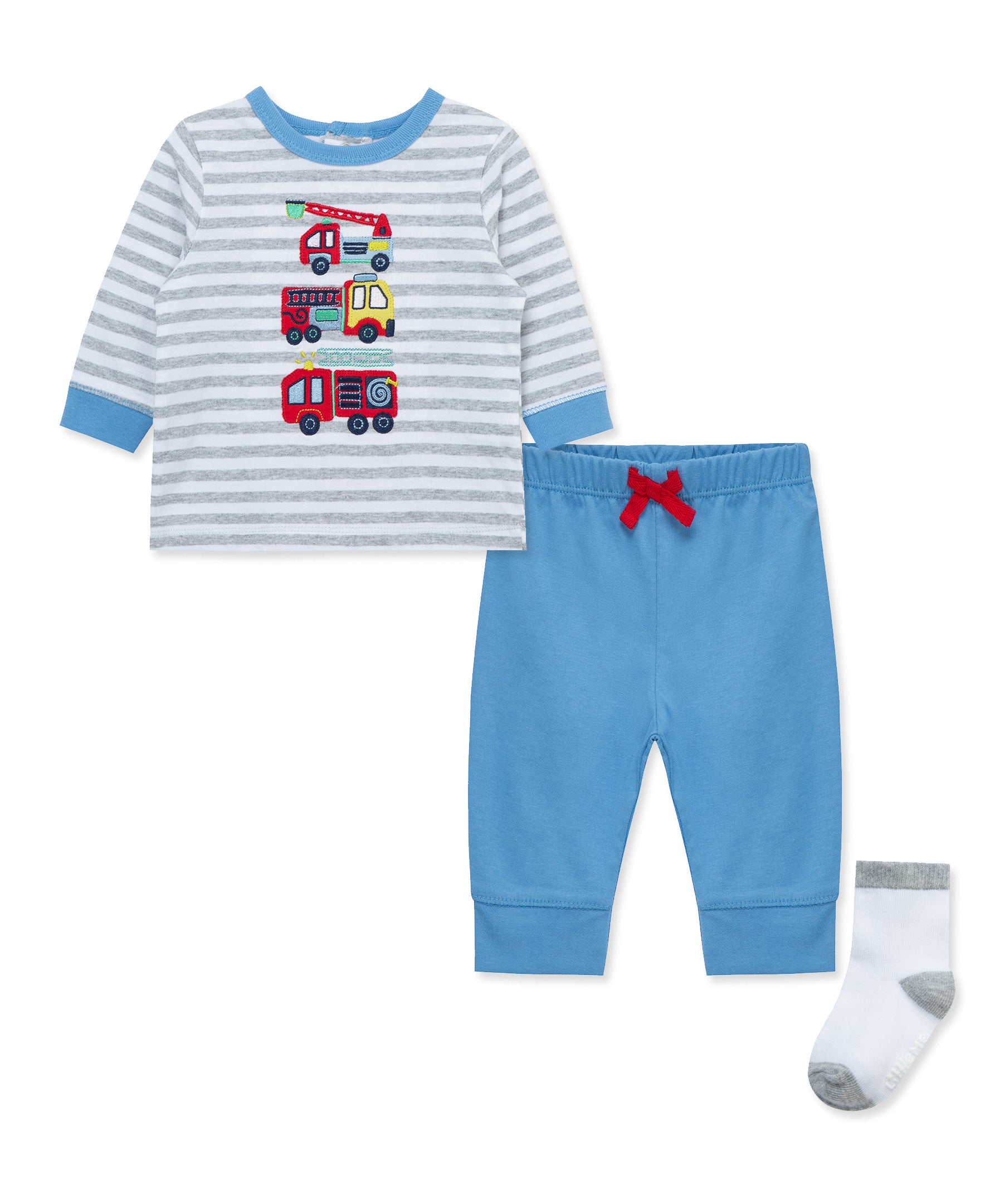 Firetrucks Jogger Set - Little Me