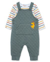 Dachshund Diamond Double Knit Overall Set - Little Me