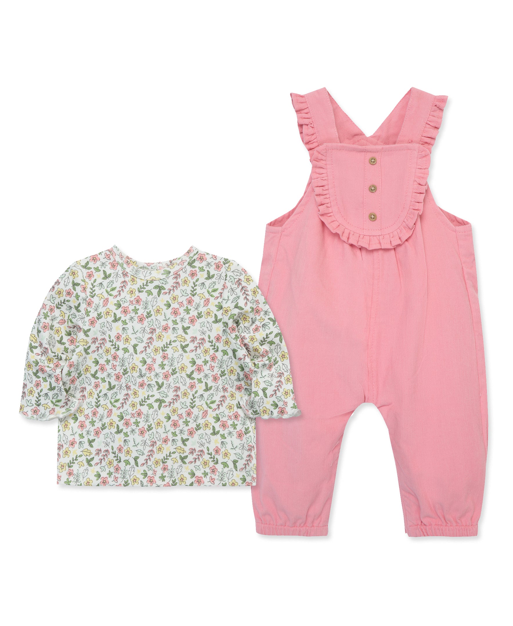 Ditsy Woven Overall Set (12M-24M) - Little Me