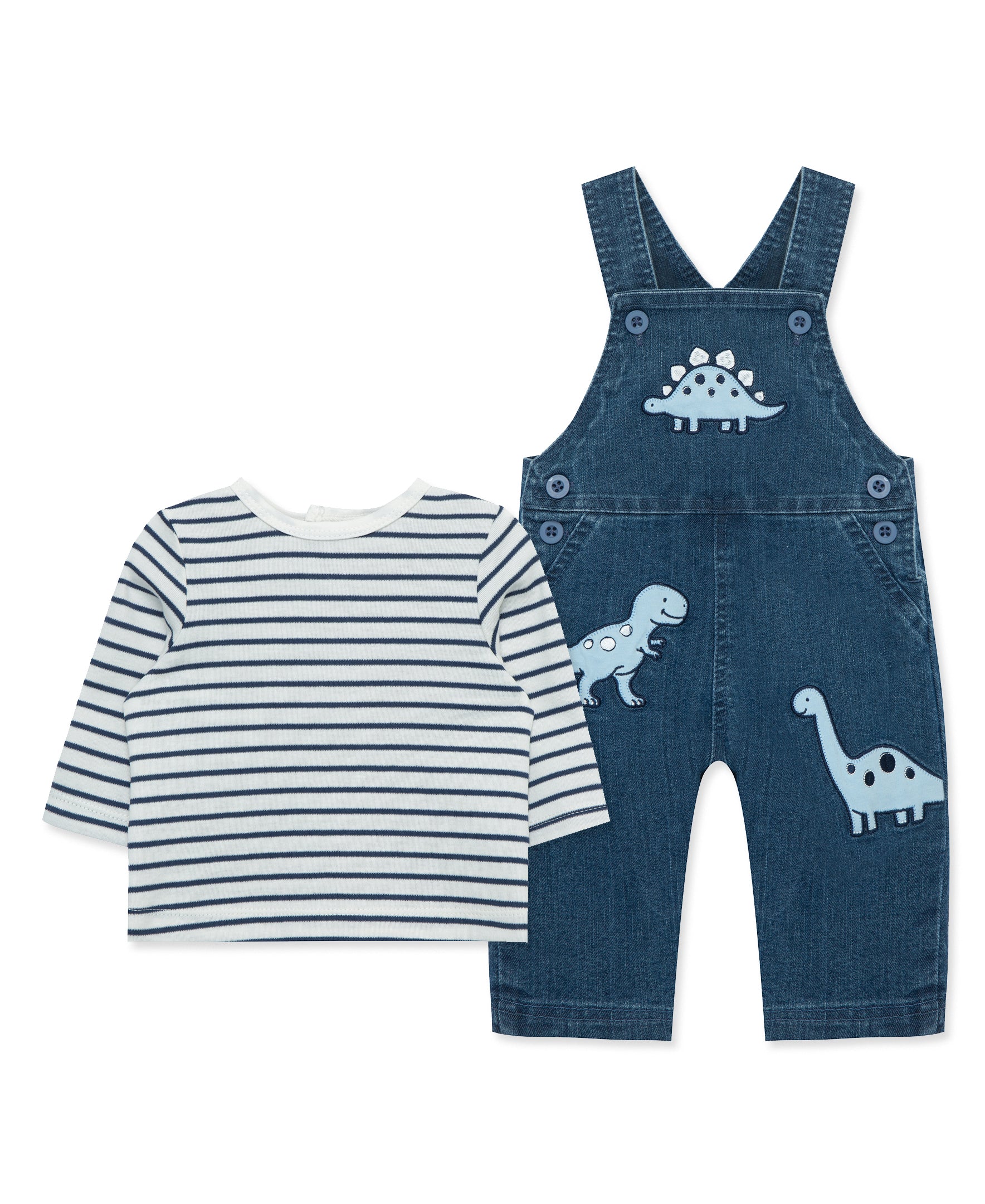 Dino Woven Overall Set (12M-24M) - Little Me