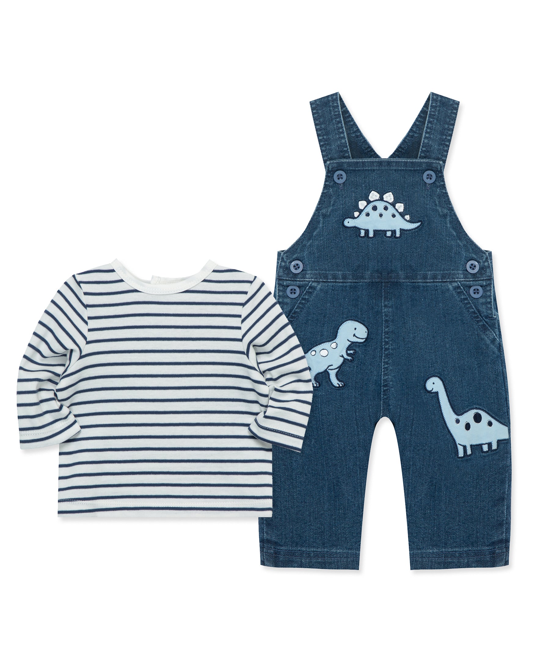 Dino Woven Overall Set (12M-24M) - Little Me