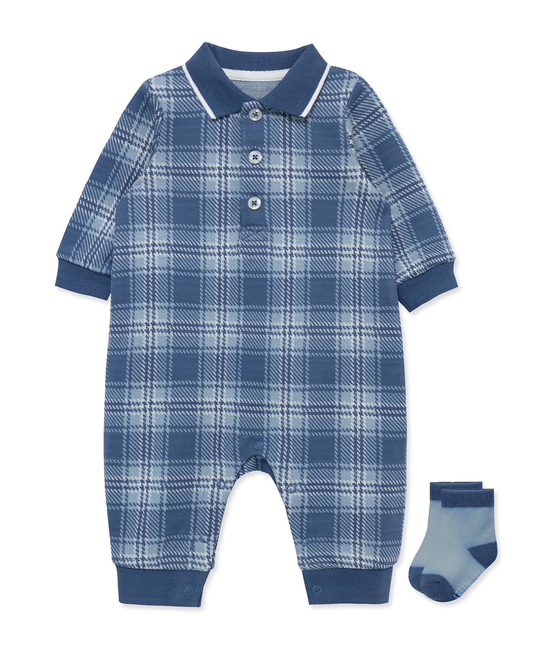 Plaid Coverall Set - Little Me