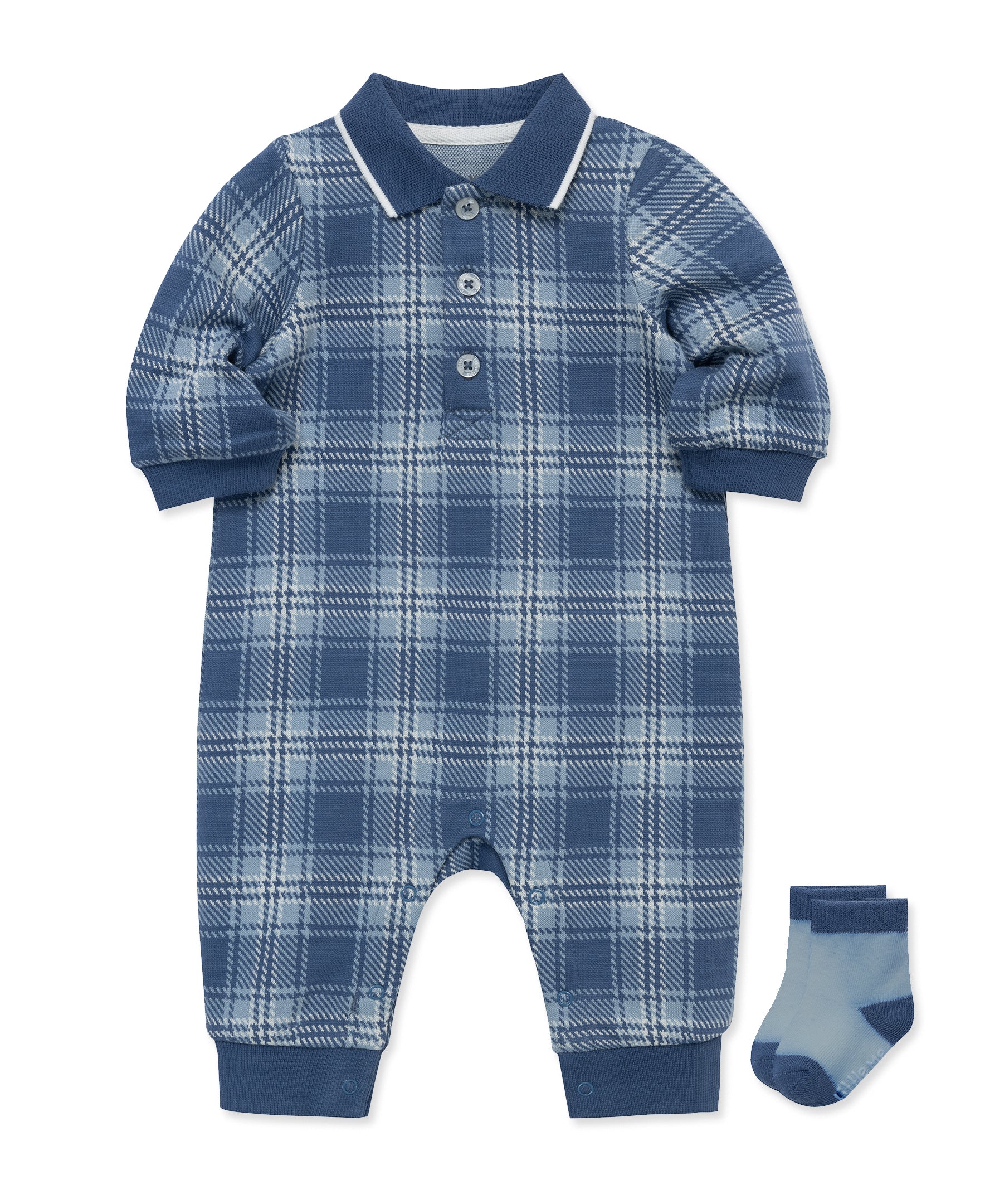 Plaid Coverall Set - Little Me