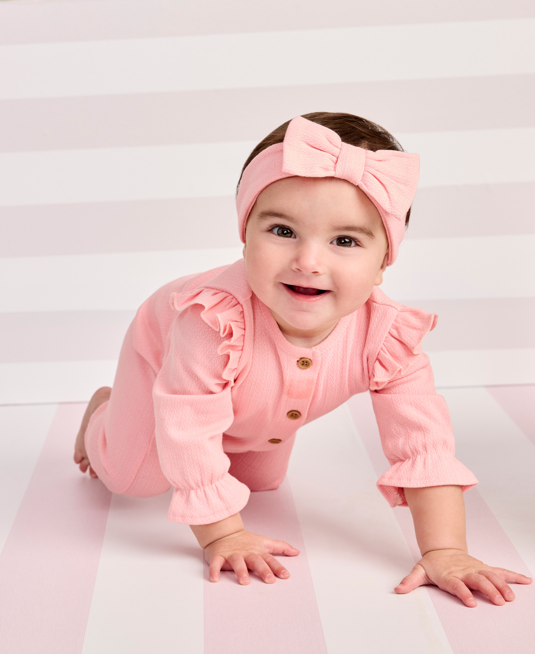 Pink Pointelle Jumpsuit Set - Little Me