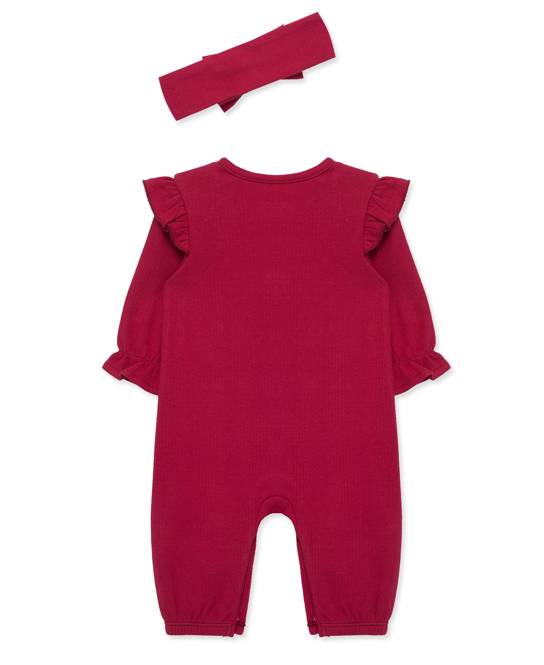 Red Pointelle Jumpsuit Set - Little Me