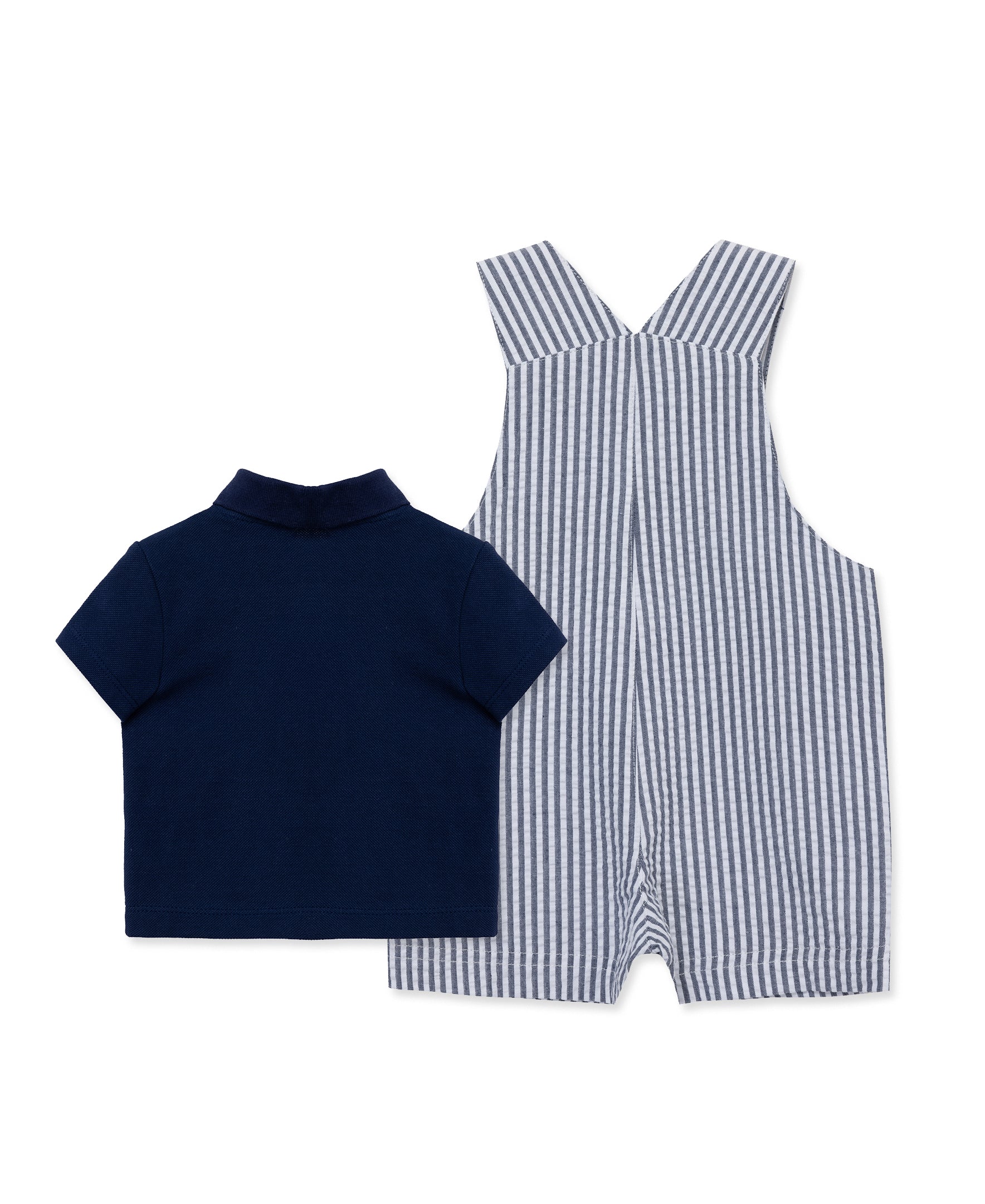 Crab Woven Shortall Set (3M-12M) - Little Me