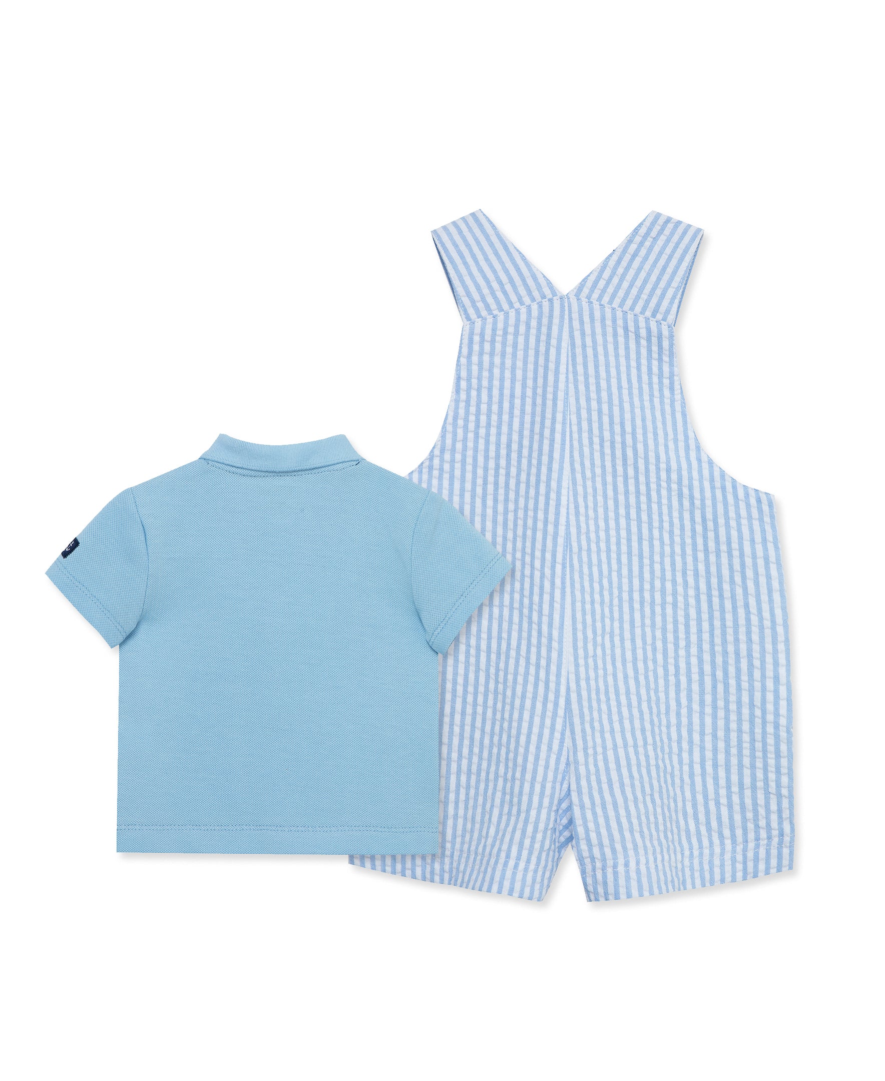 Sailboat Woven Shortall Set (12M-24M) - Little Me