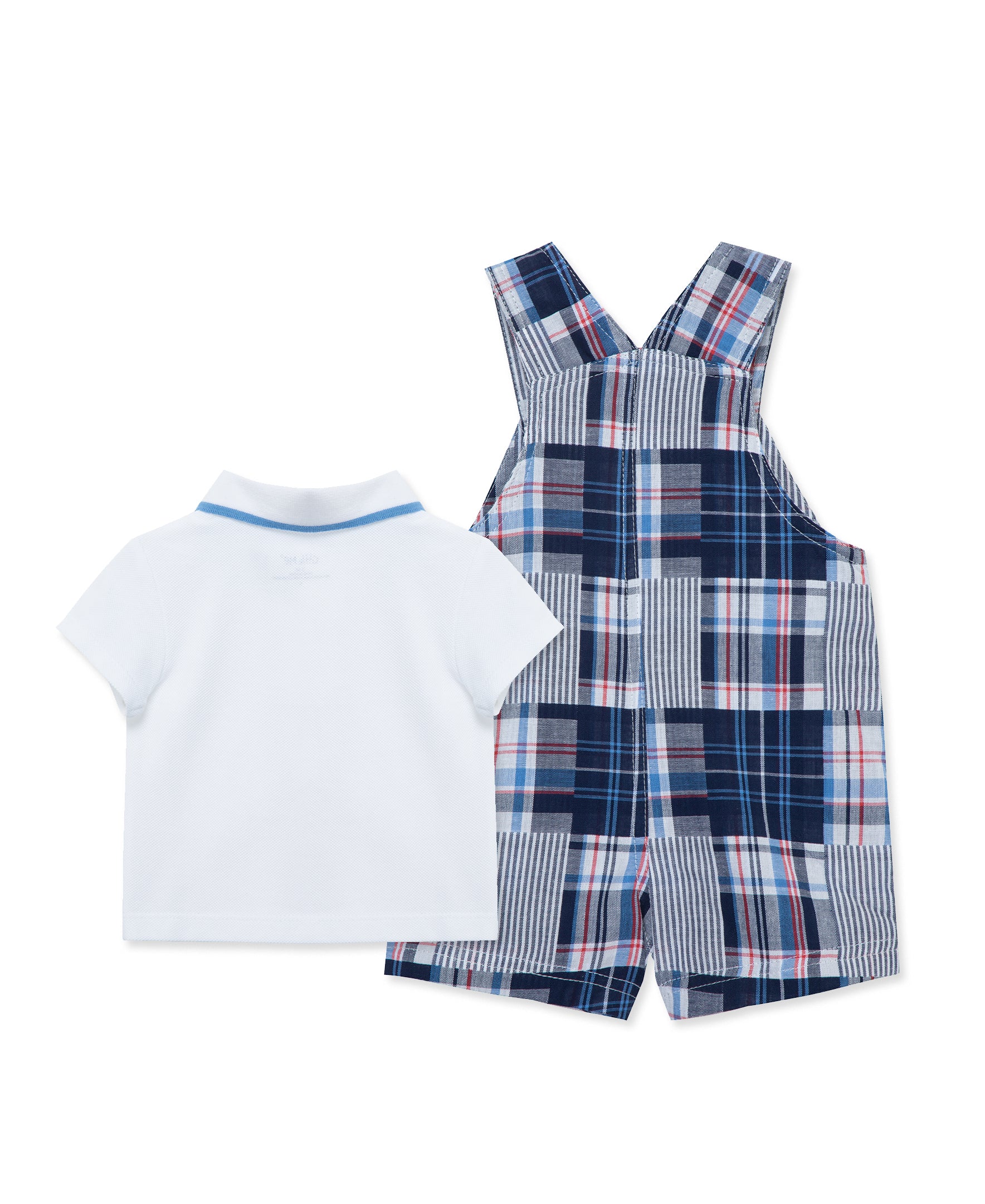 Patchwork Woven Shortall Set (12M-24M) - Little Me