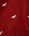 Puppy Stripe Velour Footie - Little Me