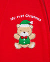 Holiday Bear Cotton Footie & Hat - Little Me