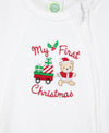 Holly Bear Velour Footie - Little Me