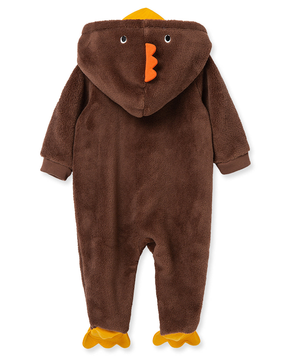 Turkey Fleece Zip Front Footie - Little Me