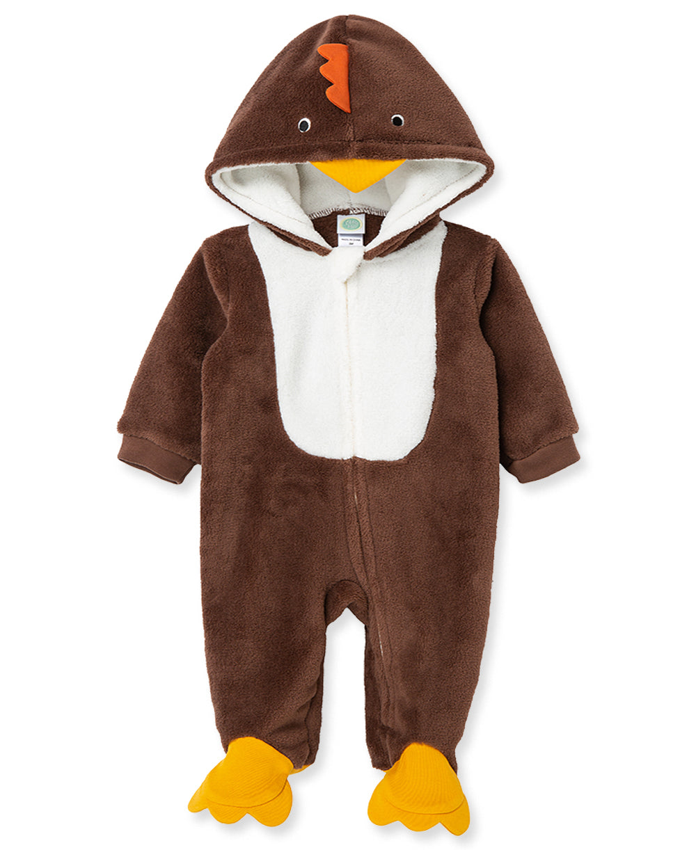 Turkey Fleece Zip Front Footie - Little Me