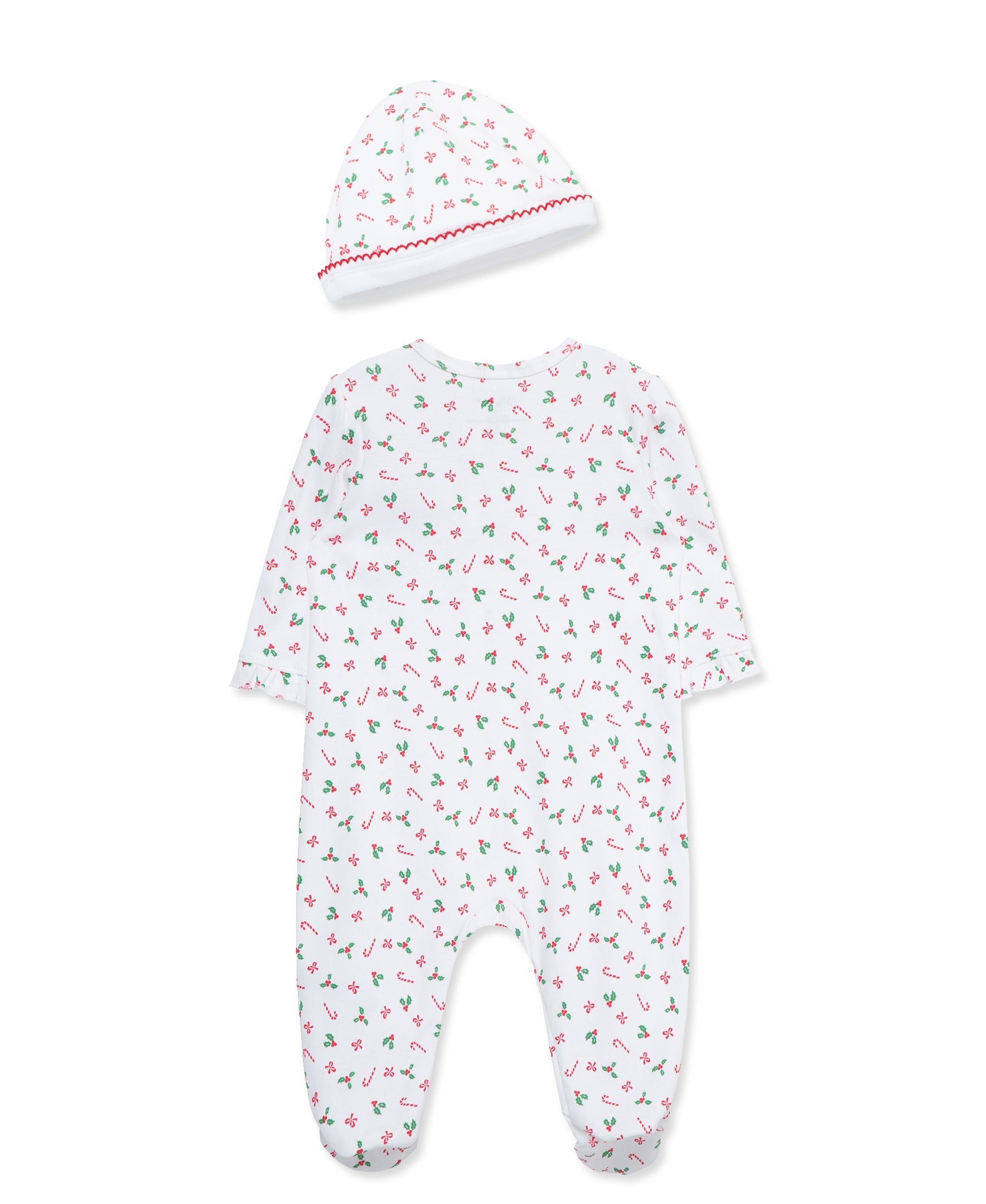 Candy Cane 2-Way-Zip Footie & Hat - Little Me