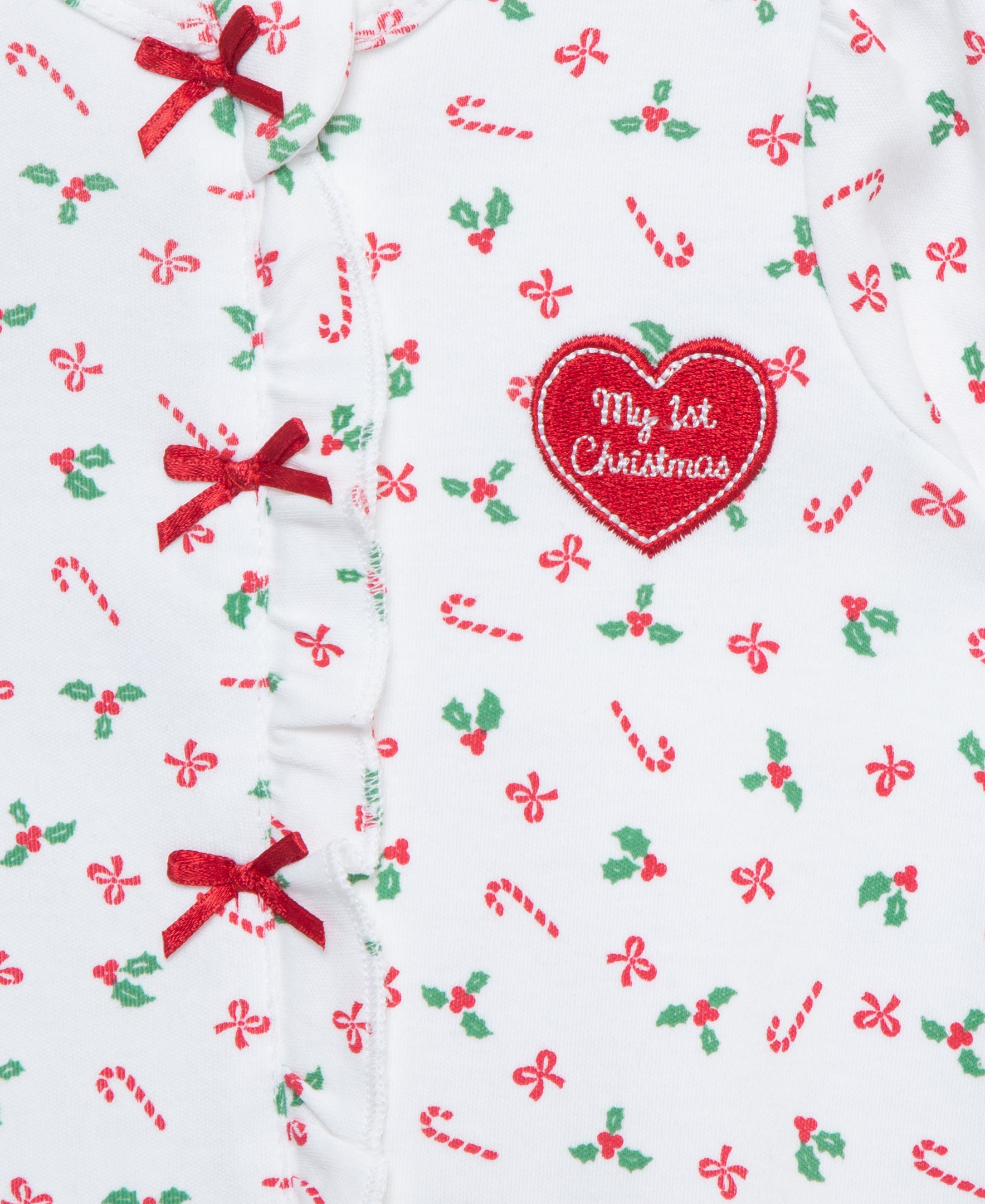 Candy Cane 2-Way-Zip Footie & Hat - Little Me