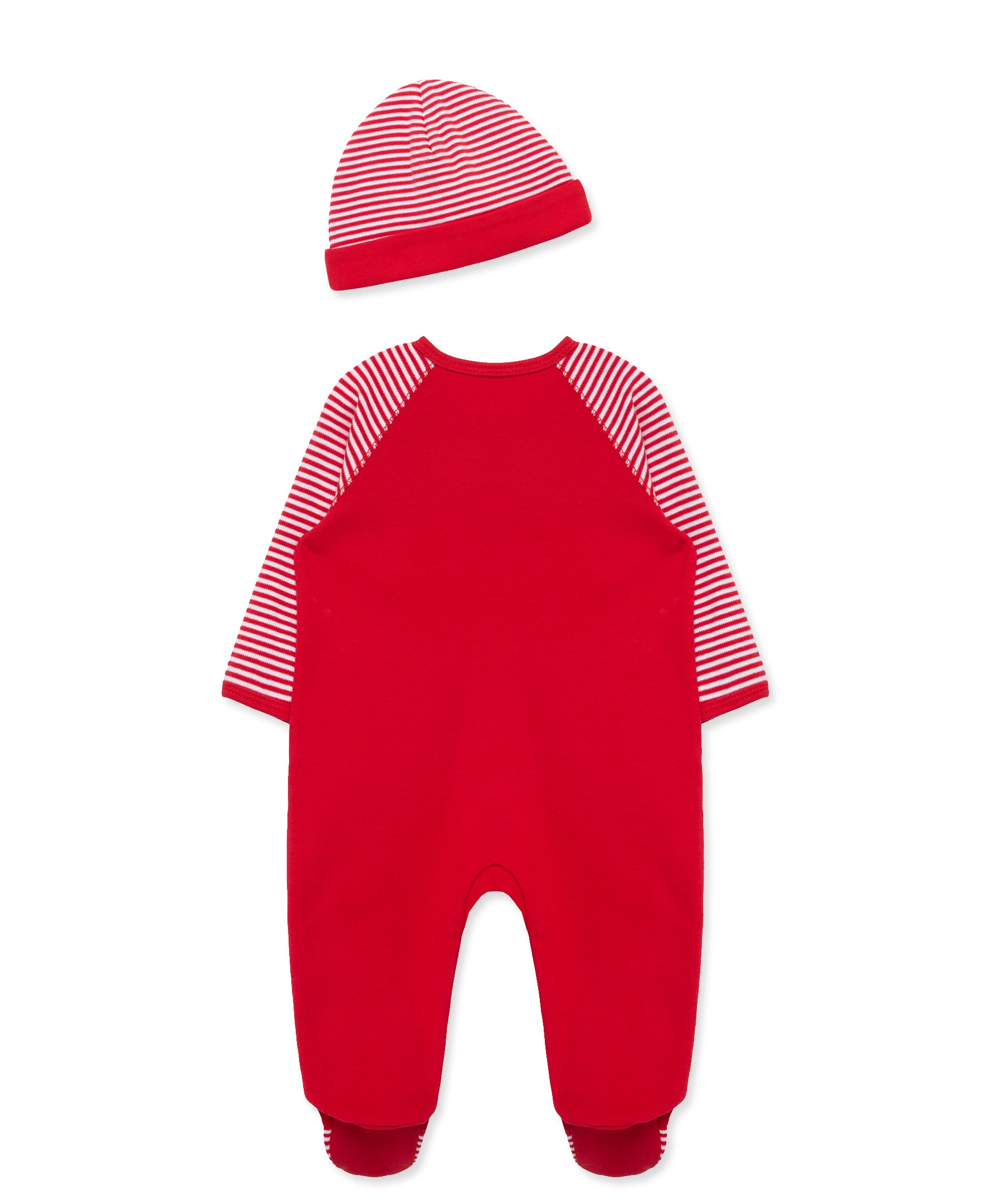 Train Gift 2-Way-Zip Footie & Hat - Little Me