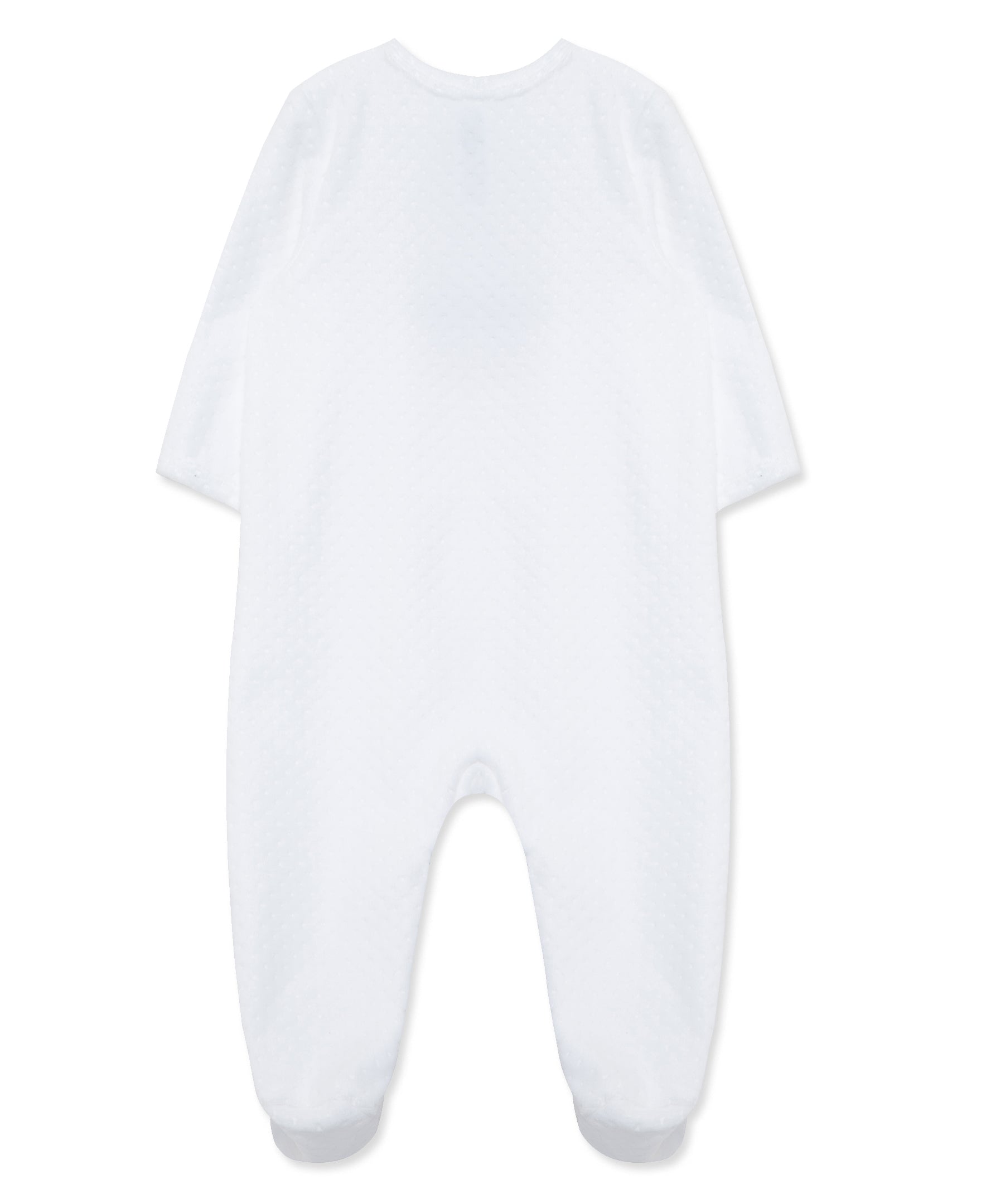 Holly Bear Velour 2-Way-Zip Footie - Little Me