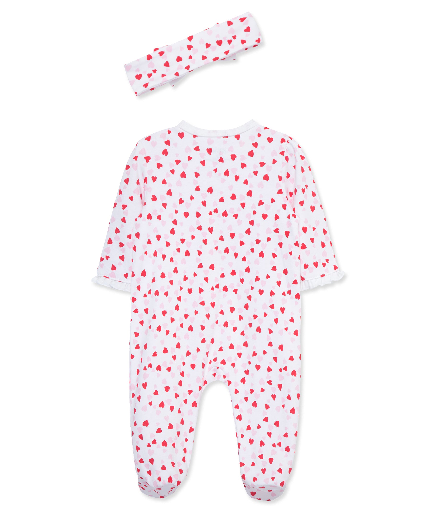 Valentine Footie & Headband - Little Me