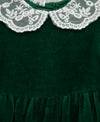 Collar Velour Romper Set Headband & Sock - Little Me