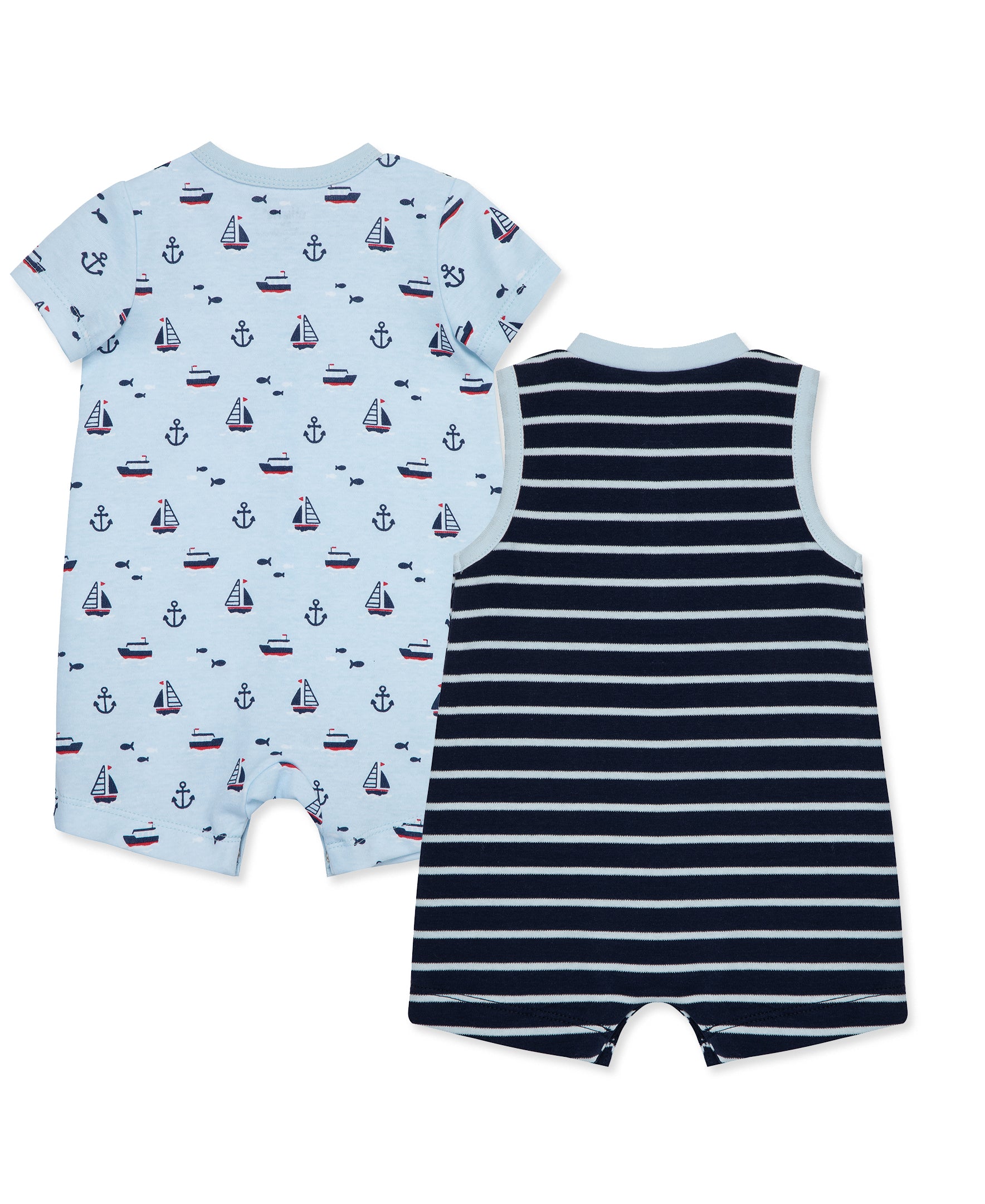 Sailboat 2-Pack Rompers - Little Me