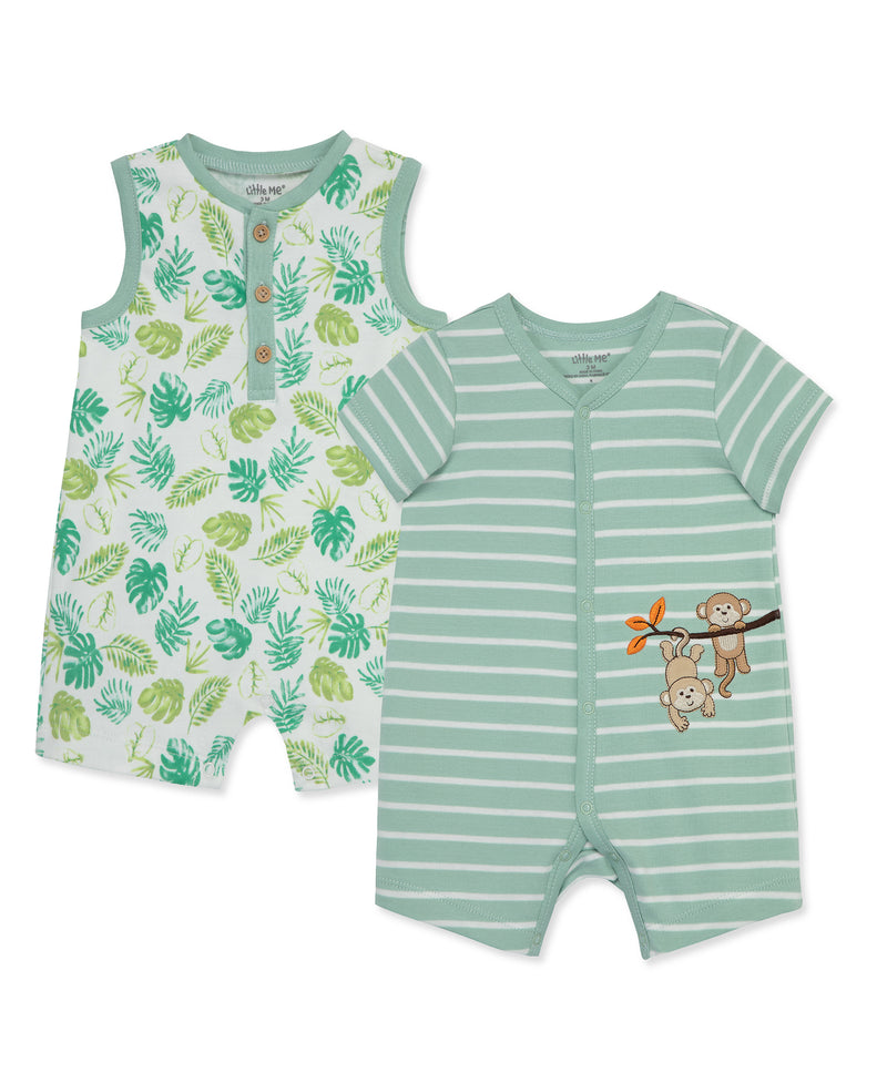 Monkey 2-Pack Rompers - Little Me