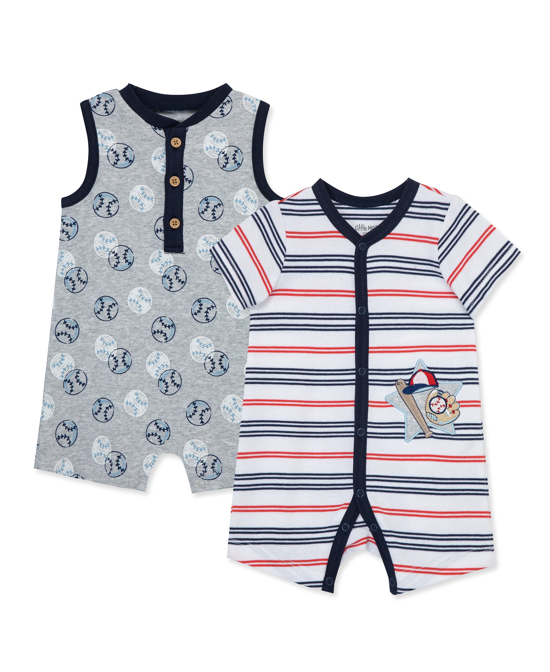 Baseball 2-Pack Rompers - Little Me