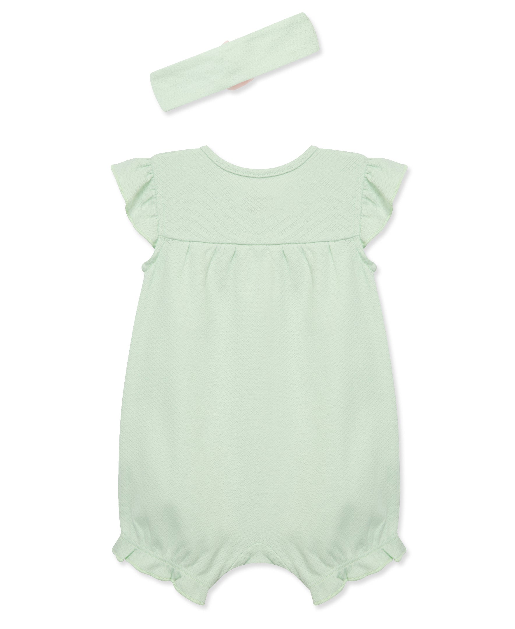 Rosebud Knit Romper & Headband - Little Me