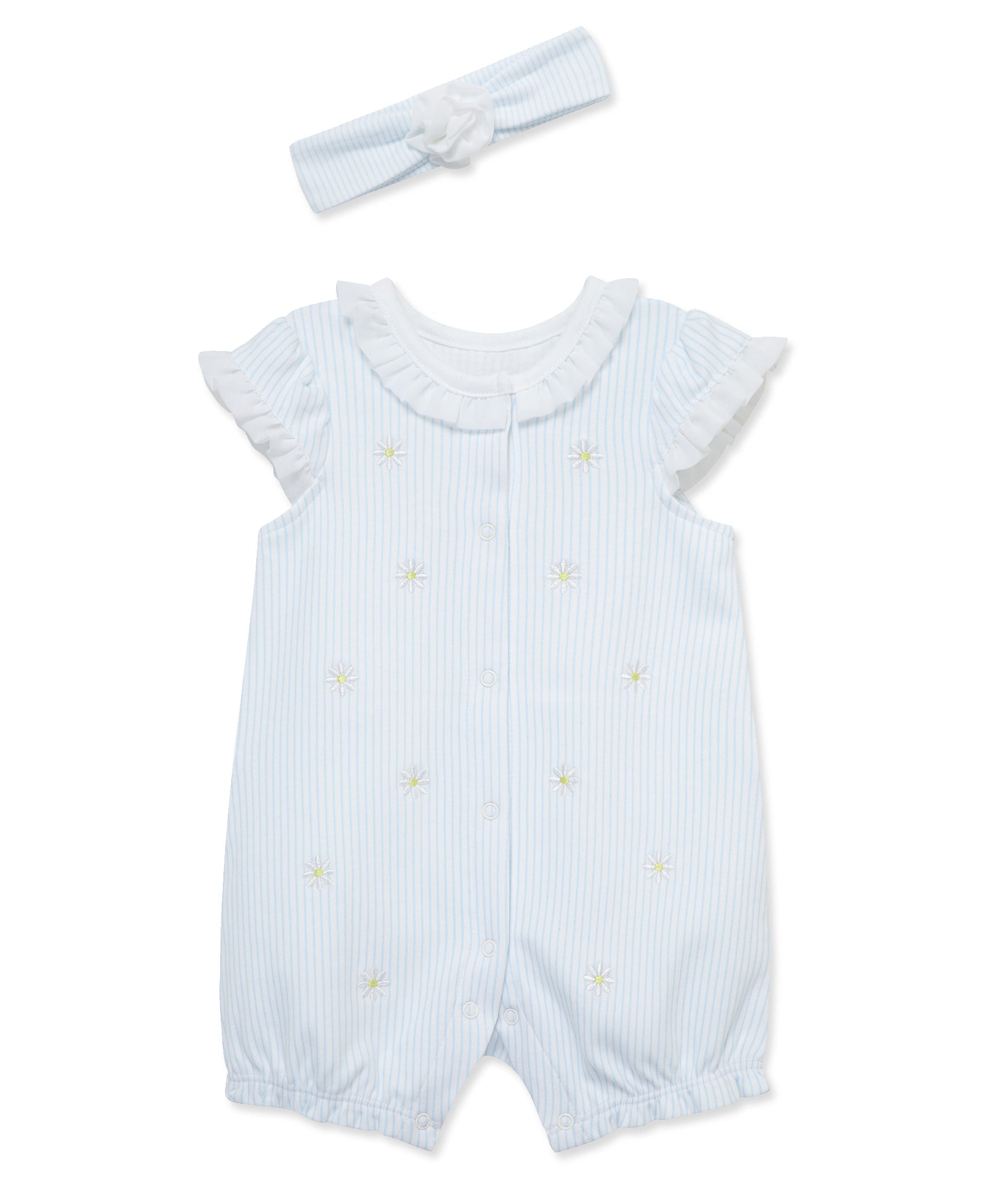 Daisy Knit Romper & Headband - Little Me