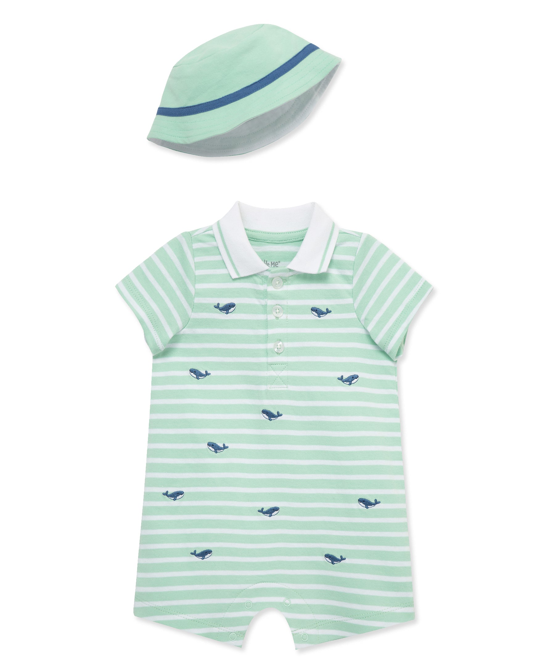 Whales Romper & Hat - Little Me