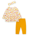 Apples Pears Rib Knit Infant Tunic Set - Little Me