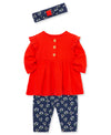 Daisy Button Knit Infant Tunic Set - Little Me