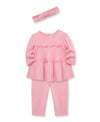 Peony Rib Knit Tunic Set - Little Me