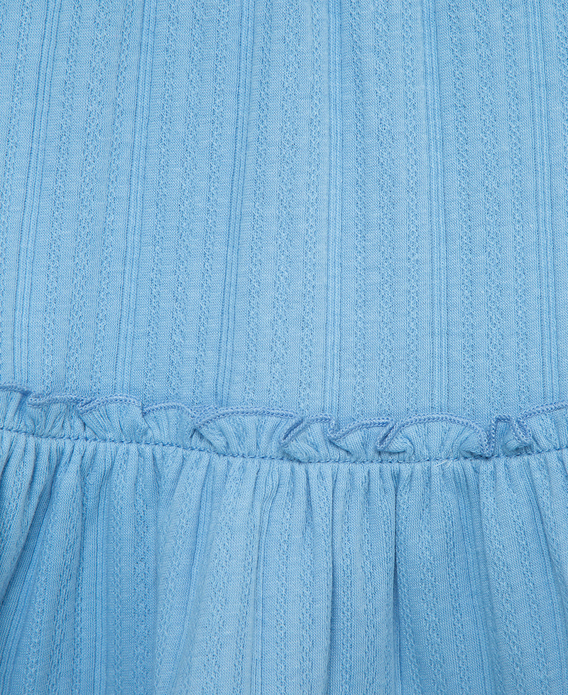 Blue Rib Knit Tunic Set - Little Me