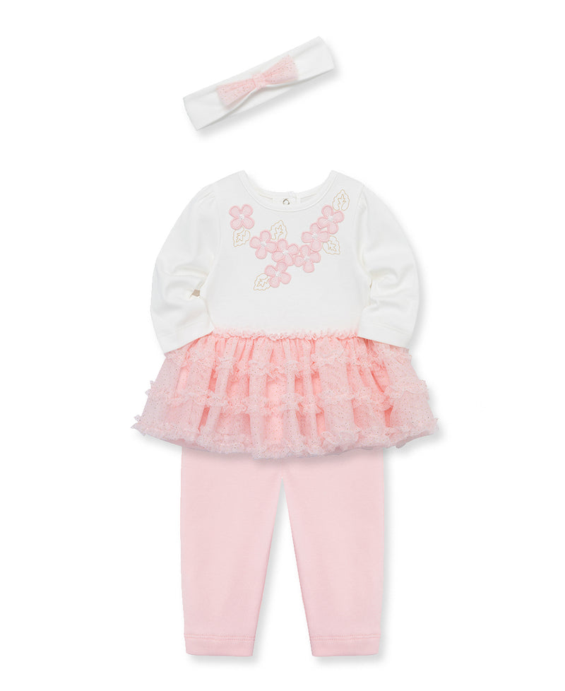 Flowers Tutu Set & Headband (12M-24M) - Little Me