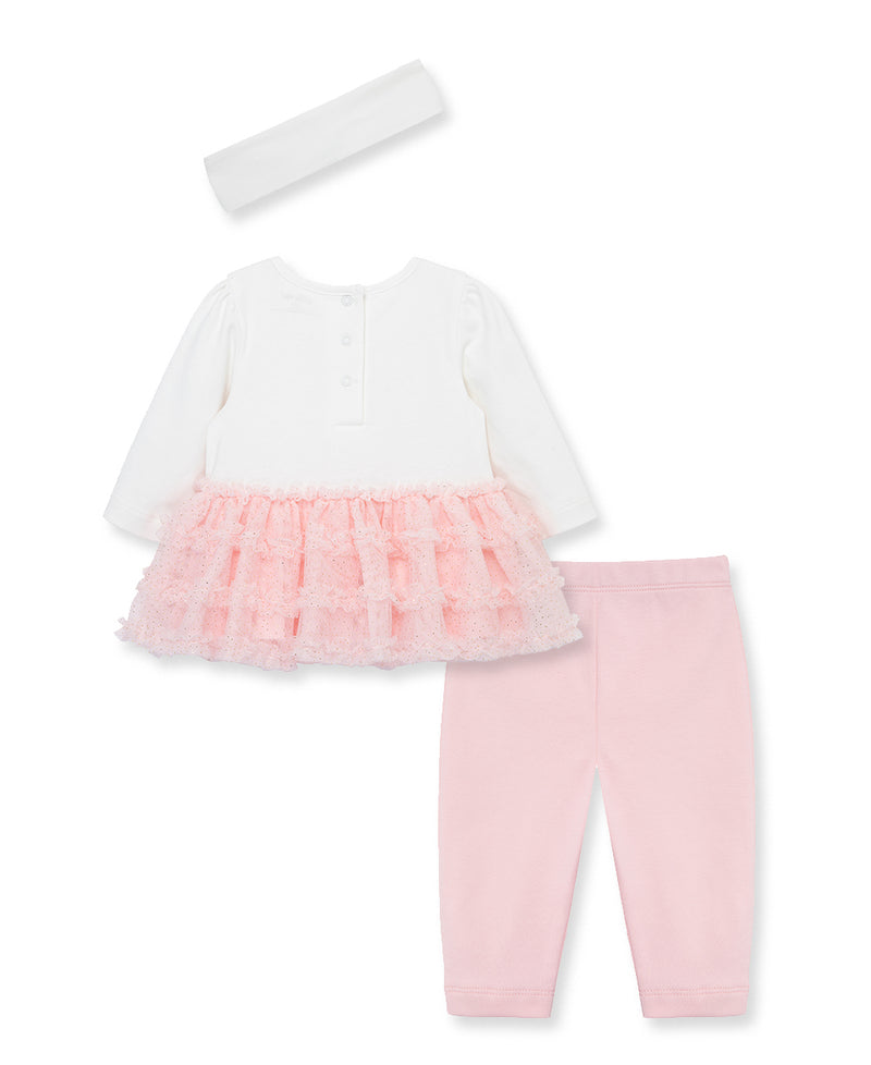 Flowers Tutu Set & Headband (3M-12M) - Little Me