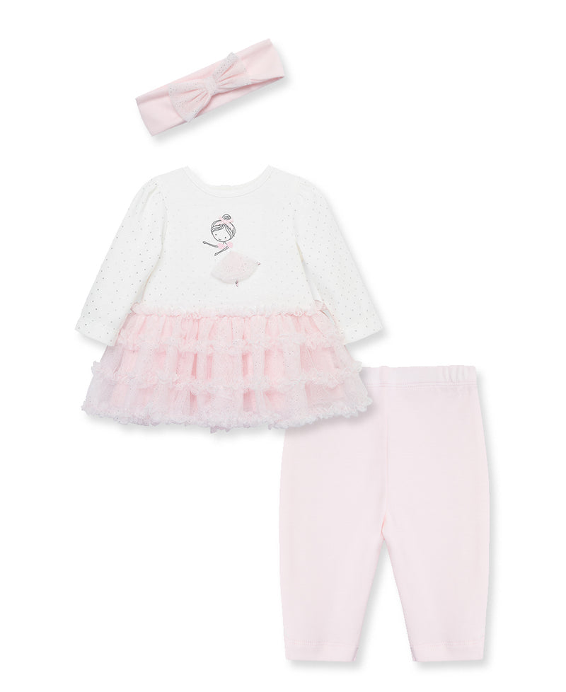 Ballerina Tutu Set & Headband (3M-12M) - Little Me
